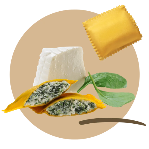 Ravioloni Ric. Bufala & Spinach 2Kg