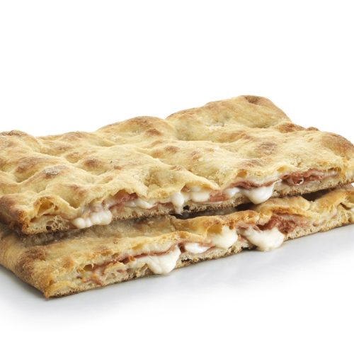 Pinsa with Ham & Mozzarella 27x35 6pcs